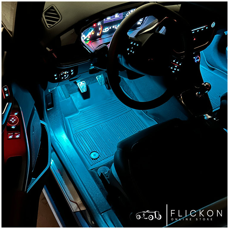2x LED Innenraum Fußraum Kofferraum Beleuchtung für Ford Fiesta