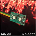 2 SZT PŁYTKI PCB FLICKON (2xLED)