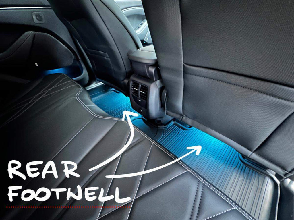 THE REAR PACK of AMBIENT LIGHT SET (ICE-BLUE) - MUSTANG MACH-E (RWD)