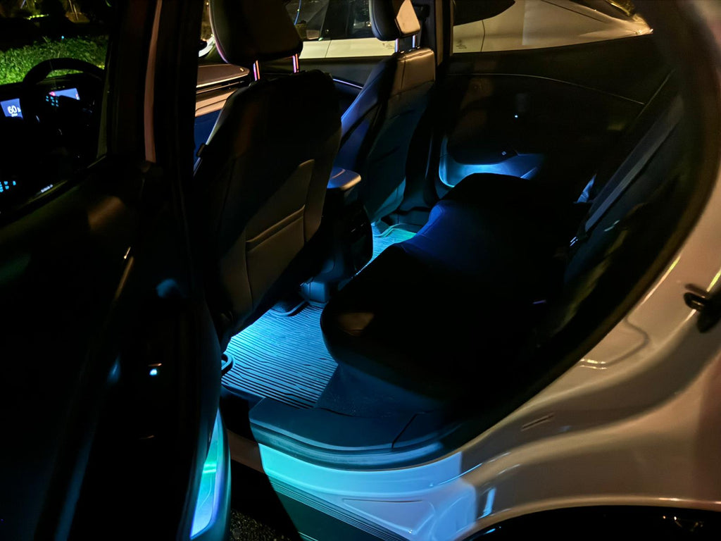 THE REAR PACK of AMBIENT LIGHT SET (ICE-BLUE) - MUSTANG MACH-E (RWD)